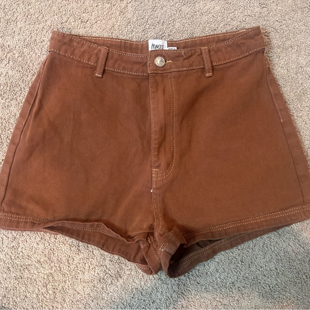 PRINCESS POLLY Brown Shorts